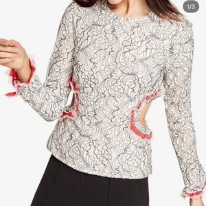 BCBG laced top